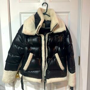 SAM. Sherpa Trimmed Bianca Puffer